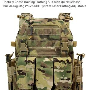 Camouflage Tactical Vest with Quick Release Buckle